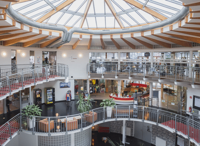 Blick in das Therme Wien Fitness Rondeau